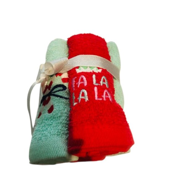 Holiday Embroidered Washcloths Christmas Theme - Picture 4 of 6